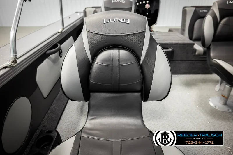 Slide: The Image of 2026 Lund 1875 Tyee boat interior with comfortable seating and modern design. - 45