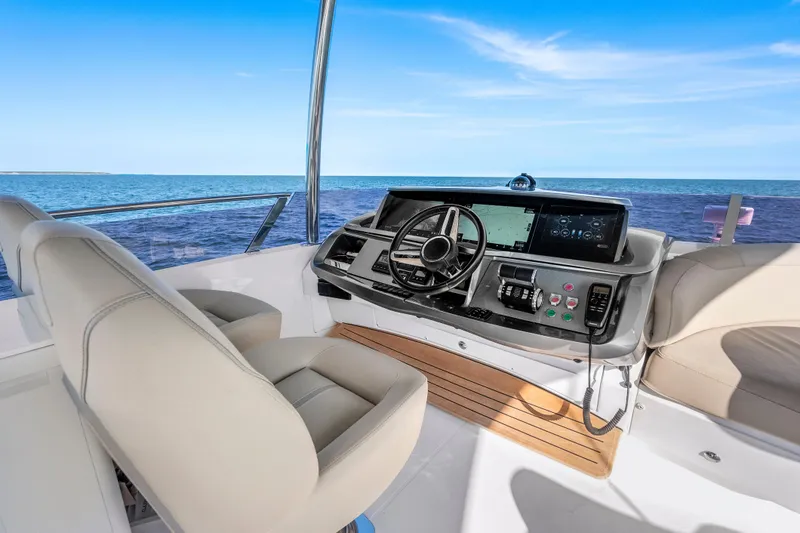 Slide: The Image of Princess F62 Stumped- Flybridge Helm - 27