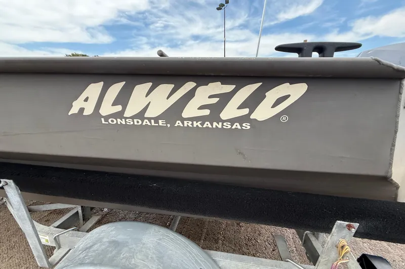Slide: The Image of 2021 Alweld 1852 Invader boat with logo, Lonsdale, Arkansas. - 8