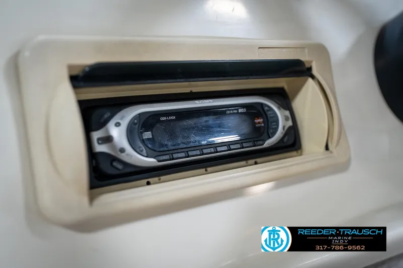 Slide: The Image of Sony CDX-L510X stereo in 2004 Bennington 185L boat dashboard. - 28