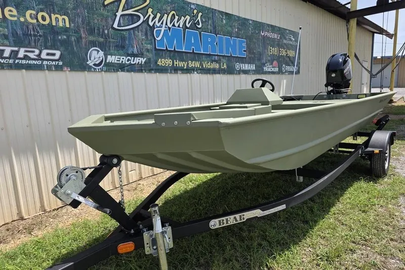 Slide: The Image of 2026 Weldcraft 1648 UV/DD ECONO Bass boat on trailer at Bryan's Marine. - 3