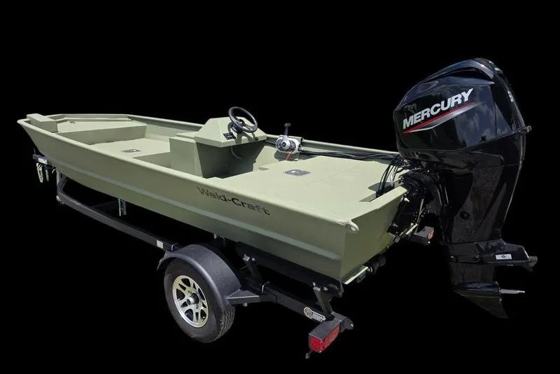 Slide: The Image of 2026 Weldcraft 1648 UV/DD ECONO Bass boat with Mercury outboard motor. - 9