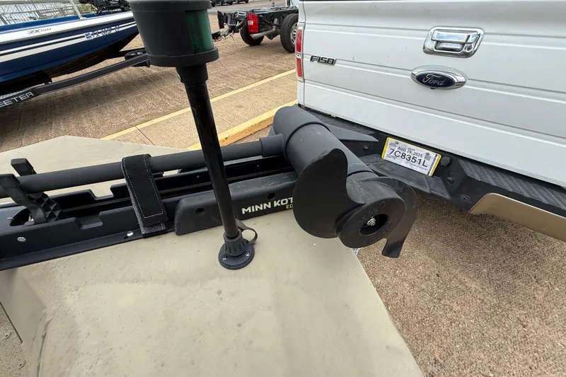 Slide: The Image of 2020 G3 Gator Tough 17 SC boat interior with storage compartments open. - 36