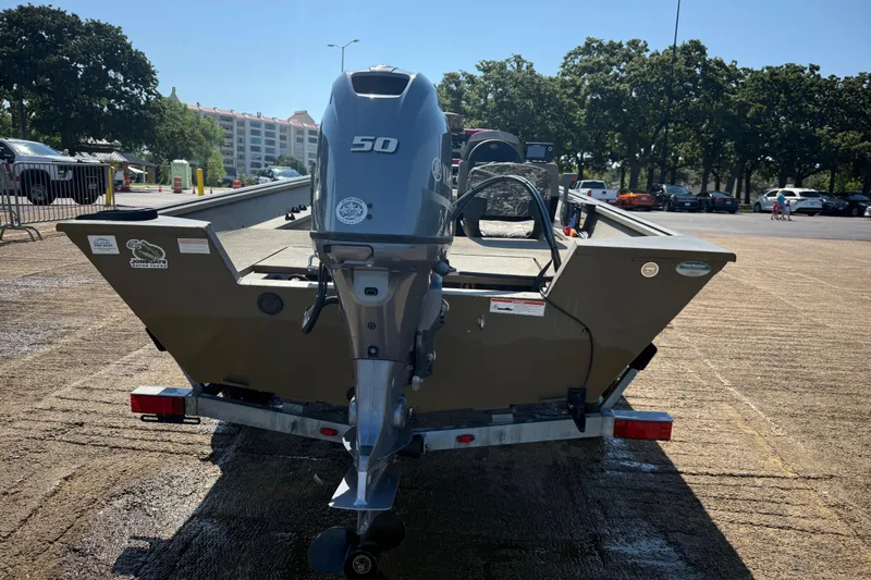 Slide: The Image of 2020 G3 Gator Tough 17 SC boat with Yamaha motor on trailer. - 9