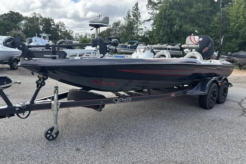The Image of 2020 Bass Cat Cougar FTD boat on trailer, equipped with Minn Kota and Lowrance systems. - 0