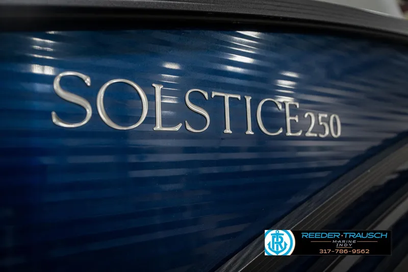 Slide: The Image of 2020 Harris Solstice boat interior with sleek, modern flooring design. - 48