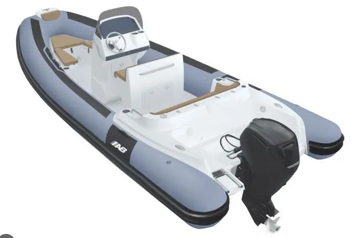Slide: The Image of 2026 AB Inflatables Oceanus 21 VST inflatable boat with outboard motor. - 4