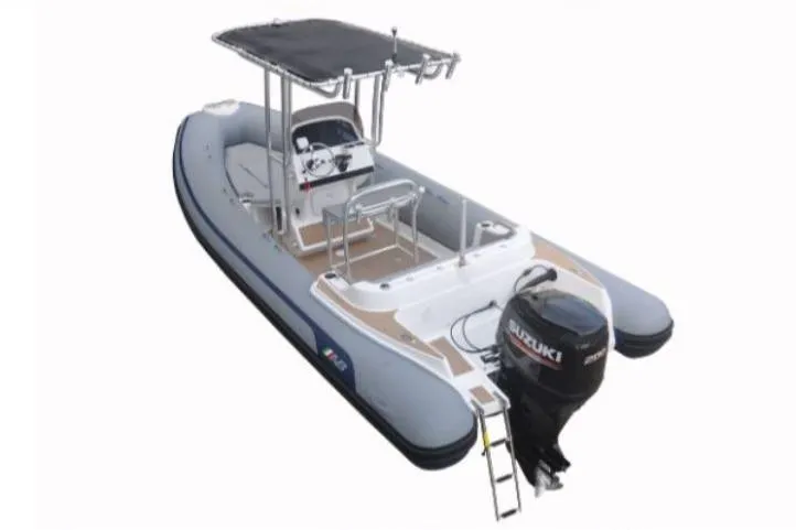 Slide: The Image of 2026 AB Inflatables Oceanus 21 VST with Suzuki outboard motor. - 5