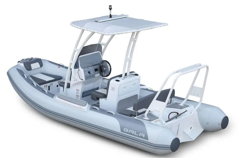 The Image of Gala V500 boat 2026, modern design, white and gray. - 0