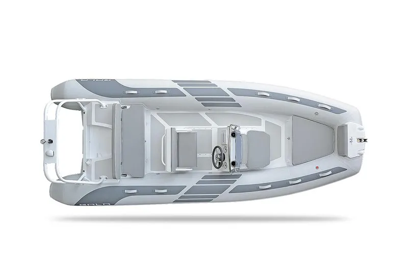 Slide: The Image of Gala V500 boat seat with gray and white upholstery, model year 2026. - 3