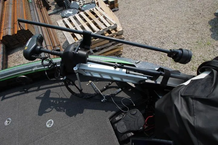 Slide: The Image of 2020 Nitro ZV20 Pro boat with advanced trolling motor setup on deck. - 3