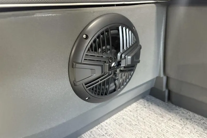 Slide: The Image of Speaker detail on 2026 Sun Tracker Bass Buggy 16 XL Select boat interior. - 15