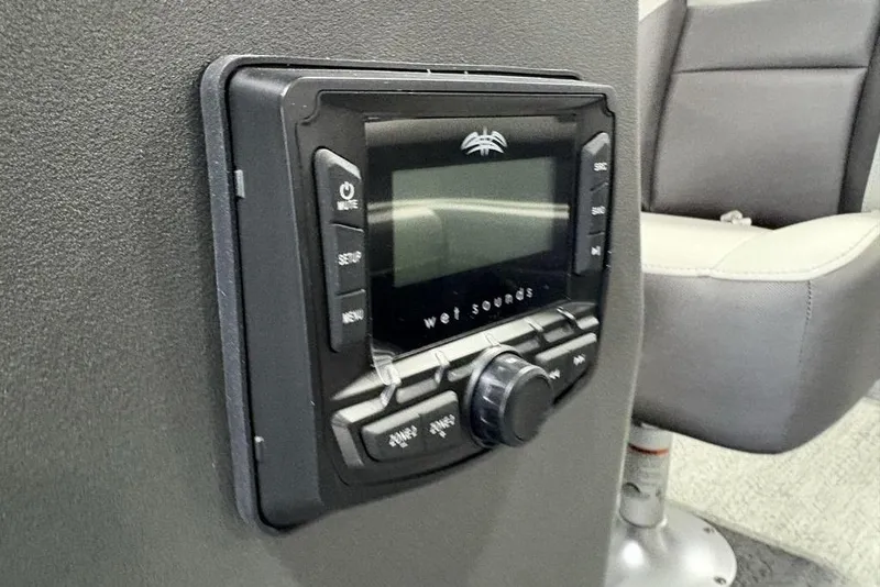 Slide: The Image of 2026 Sun Tracker Bass Buggy 16 XL Select audio system with Wet Sounds control panel. - 14