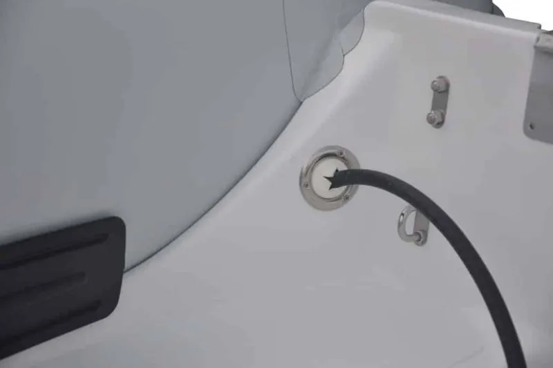 Slide: The Image of Close-up of AB Inflatables Navigo 10 VS 2026 boat. - 6