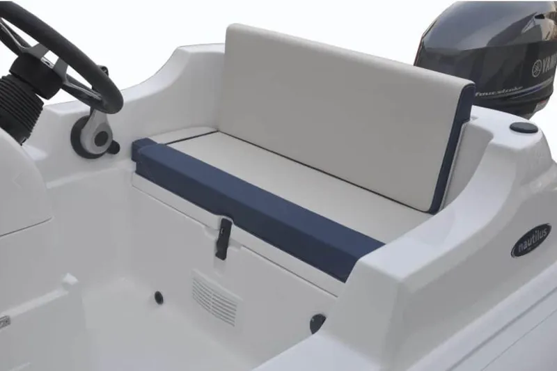 Slide: The Image of 2026 AB Inflatables Nautilus 11 DLX boat interior seating. - 6