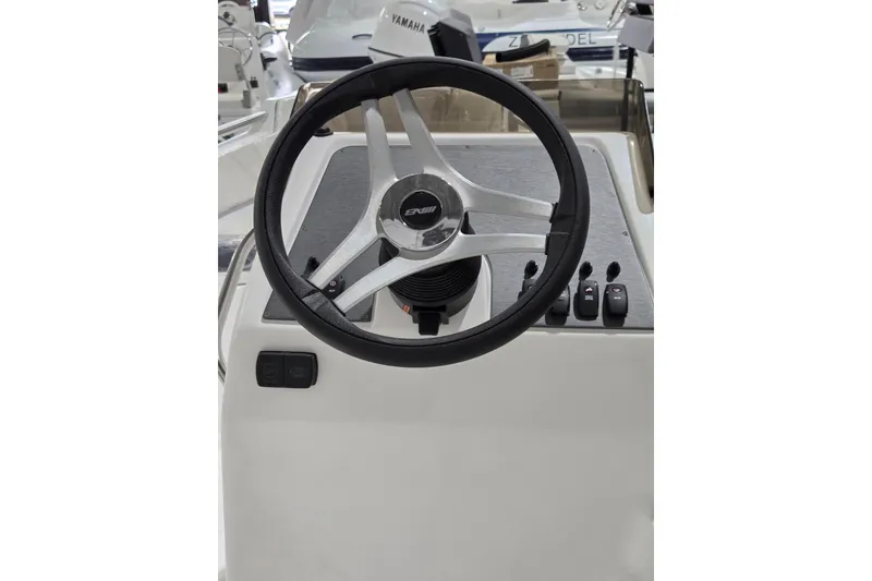 Slide: The Image of Steering console of AB Inflatables Nautilus 15 DLX 2026. - 7