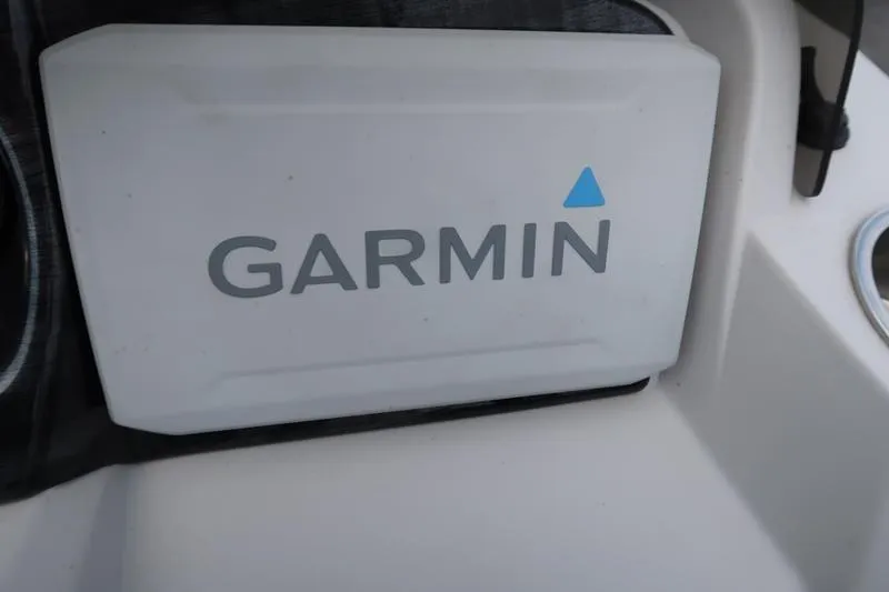 Slide: The Image of Garmin device on 2022 Avalon 26 LSV VRB boat dashboard. - 15