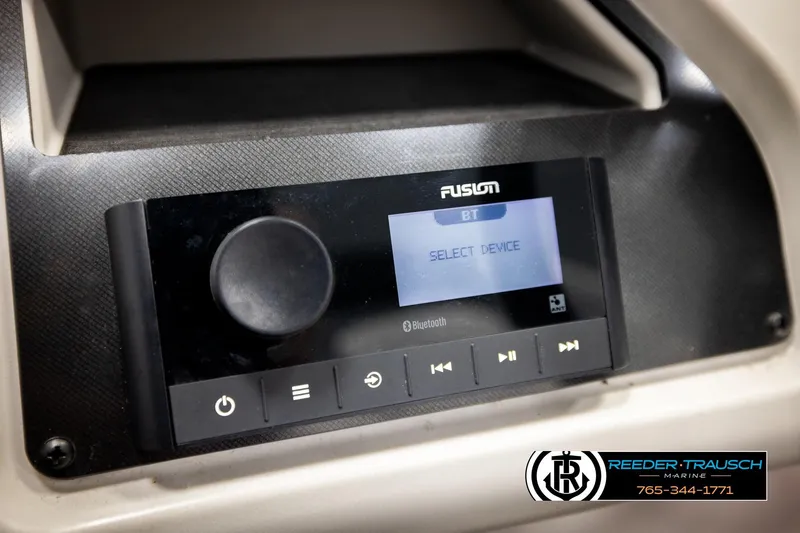 Slide: The Image of 2023 Godfrey SW2286C boat stereo system with Bluetooth connectivity and control panel. - 29