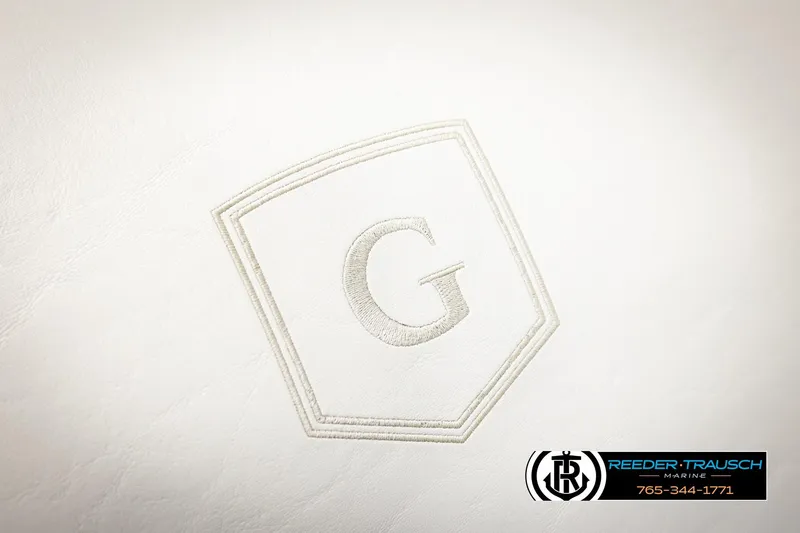 Slide: The Image of 2023 Godfrey SW2286C logo on white background, Reeder-Trausch Marine branding. - 42