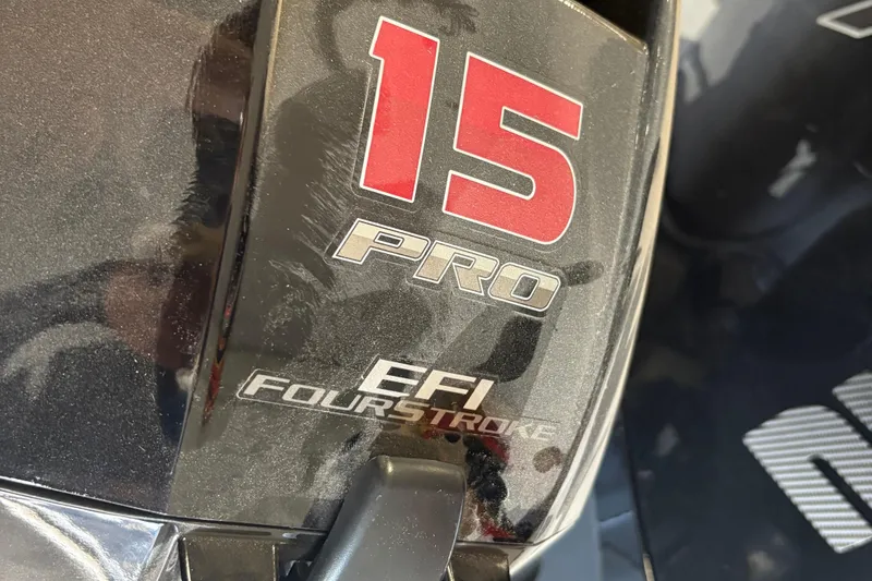 Slide: The Image of 2023 Nordlund 2075 FISHERMAN with 15 Pro EFI FourStroke engine detail. - 4