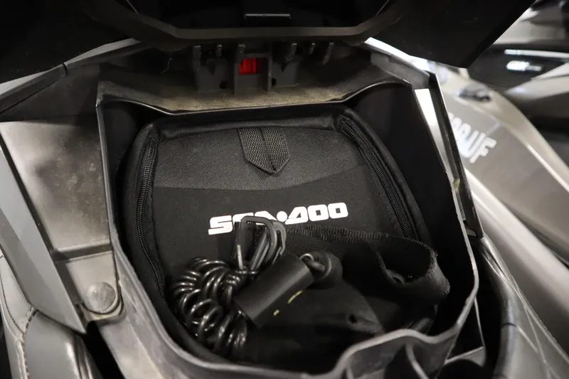 Slide: The Image of 2013 Sea-Doo GTX 260 iS Limited storage compartment with accessories. - 19