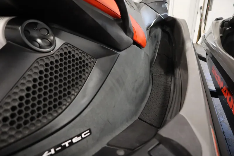 Slide: The Image of 2013 Sea-Doo GTX 260 iS Limited jet ski, close-up of seat and footwell. - 21