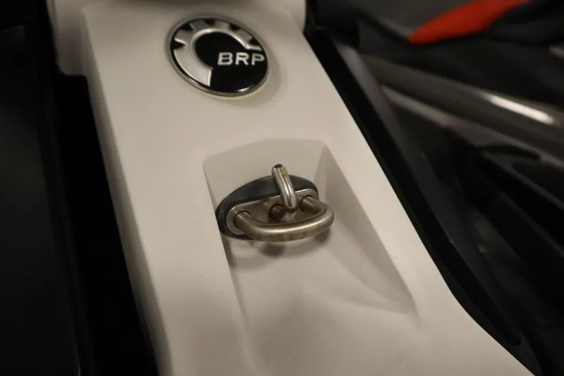 Slide: The Image of Close-up of 2013 Sea-Doo GTX 260 iS Limited BRP emblem and latch. - 22