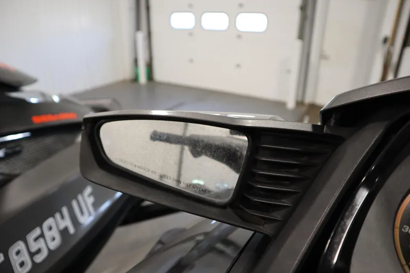 Slide: The Image of 2013 Sea-Doo GTX 260 iS Limited side mirror in a garage setting. - 29