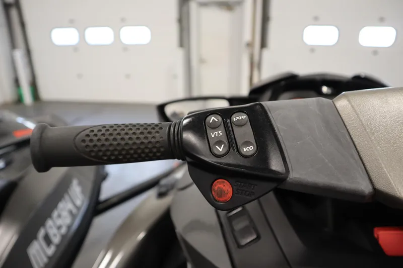 Slide: The Image of 2013 Sea-Doo GTX 260 iS Limited handlebar controls with VTS, Sport, and Eco buttons. - 31