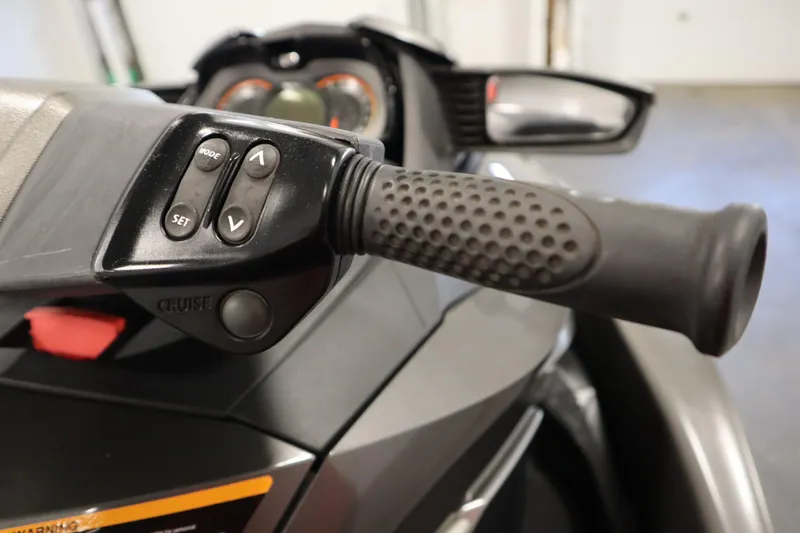 Slide: The Image of 2013 Sea-Doo GTX 260 iS Limited handlebar controls and grip close-up. - 32