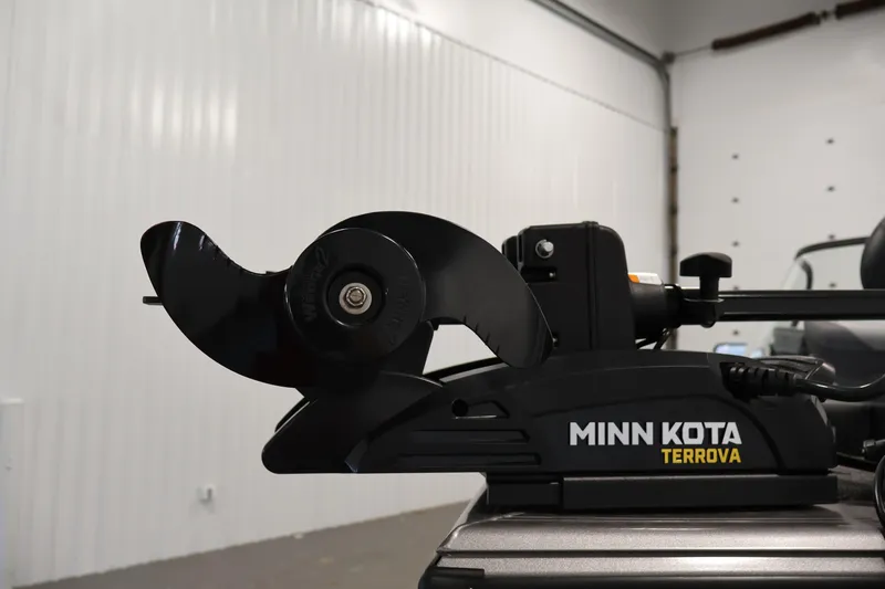 Slide: The Image of Minn Kota Terrova trolling motor on 2026 Crestliner 1850 Super Hawk boat. - 12