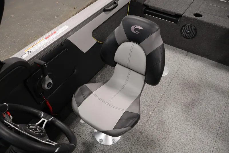 Slide: The Image of 2026 Crestliner 1850 Super Hawk interior with sleek, ergonomic seating and modern design. - 23