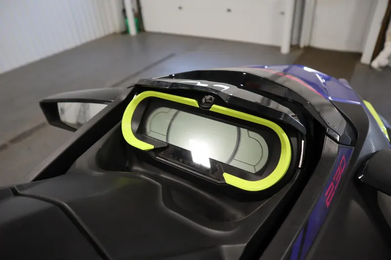 Slide: The Image of 2020 Sea-Doo Wake Pro 230 dashboard with vibrant display and sleek design. - 15