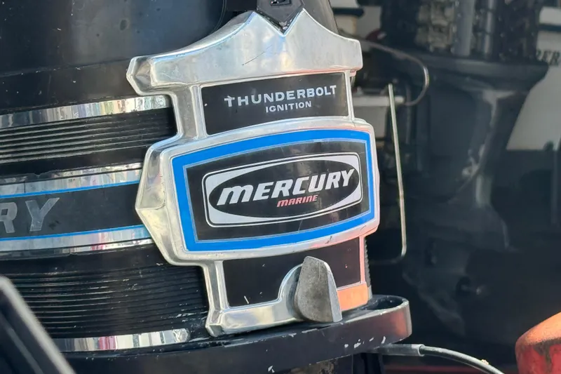 Slide: The Image of 1960 Crestliner Wildwood 19 with Mercury Marine Thunderbolt ignition engine. - 9