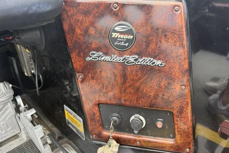 Slide: The Image of Dashboard of a 2005 Triton TR 19 X Limited Edition boat. - 20