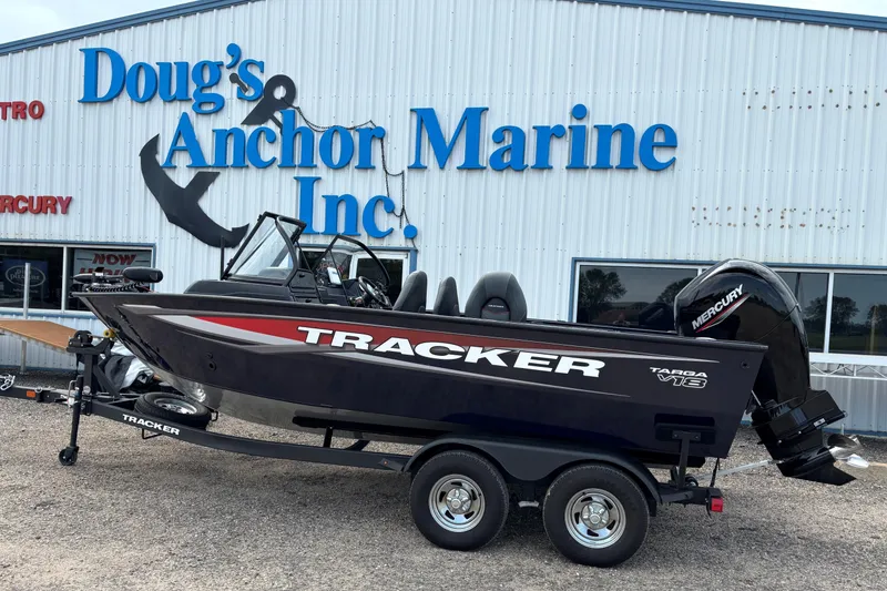 Slide: The Image of 2025 Tracker Targa V-18 Combo boat at Doug's Anchor Marine dealership. - 12