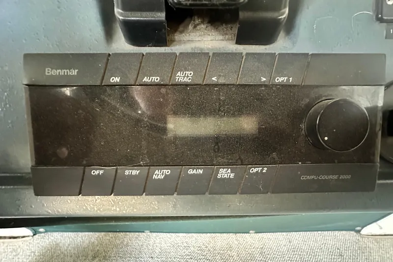Slide: The Image of Benmar Compu-Course 2000 control panel on 1990 Sea Ray 380 Aft Cabin yacht. - 27