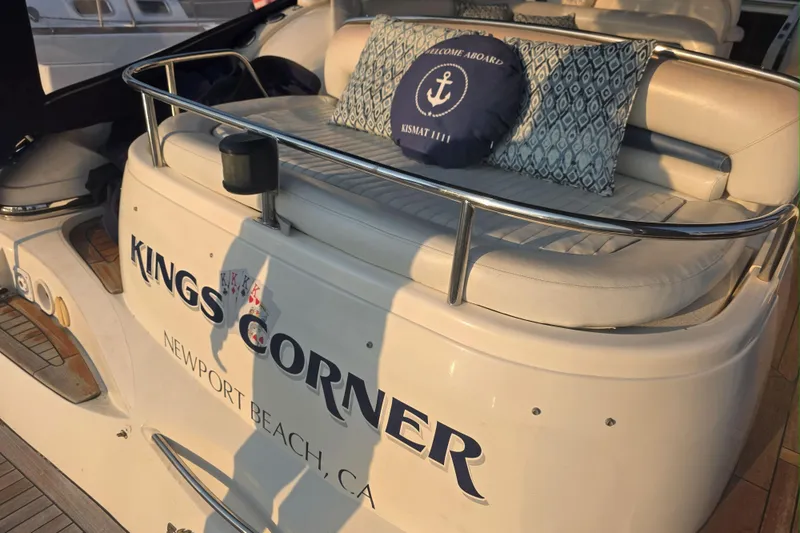 Slide: The Image of Sunseeker Camargue 44 yacht kitchen area with grill and sink, 2001 model. - 5