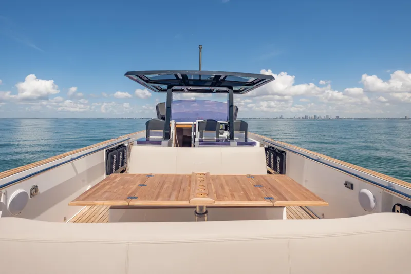 Slide: The Image of 2021 Fjord 40 Open yacht with spacious deck and ocean view. - 13
