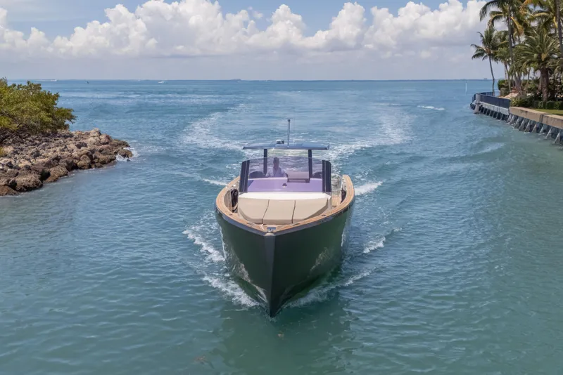 Slide: The Image of Fjord 40 Open 2021 yacht cruising in clear blue waters under a sunny sky. - 5