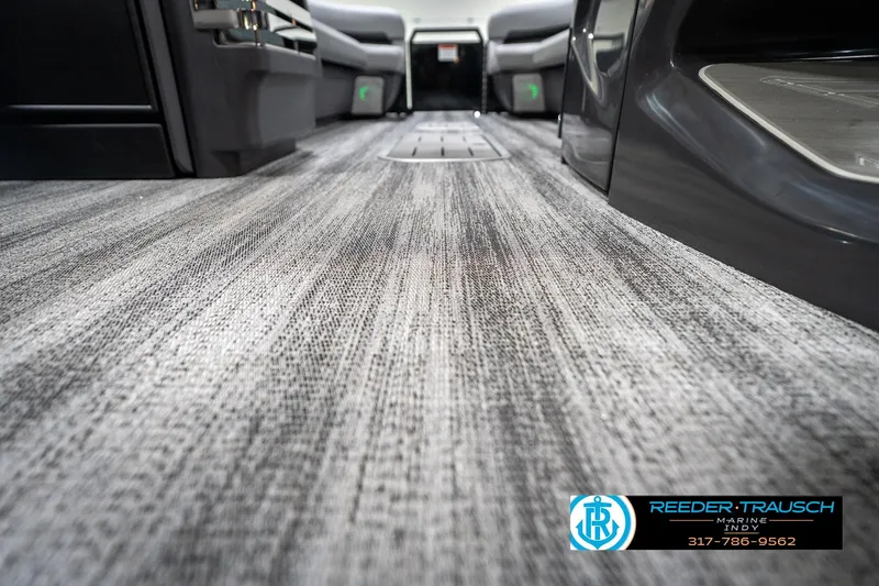 Slide: The Image of Luxurious interior of 2026 Bennington 26 MSB pontoon boat with elegant seating. - 44