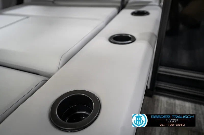 Slide: The Image of Close-up of a cup holder on a 2026 Bennington 26 MSB boat. - 48