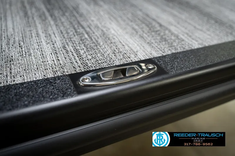 Slide: The Image of 2026 Bennington 26 MSB boat cleat with Reeder Trausch Marine logo. - 55