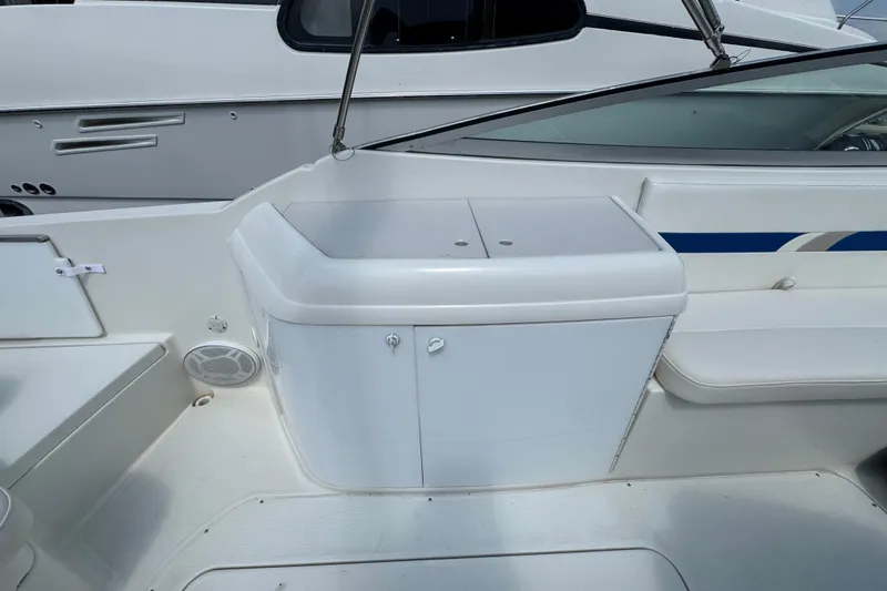 Slide: The Image of Dashboard of a 2001 Formula 280 Bowrider showing RPM gauges and engine hours. - 21