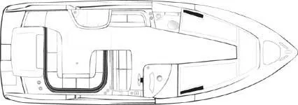 Slide: The Image of Anchor and rope storage in 2001 Formula 280 Bowrider boat compartment. - 46