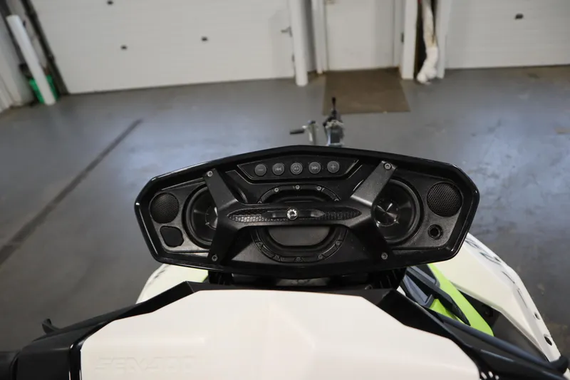 Slide: The Image of 2023 Sea-Doo SPARK 3 IBR CONV SS dashboard with control panel and speakers. - 41