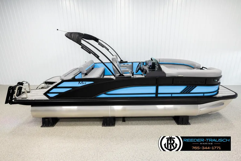 The Image of 2026 Bennington 22 MSBSE pontoon boat with sleek design and modern features. - 1
