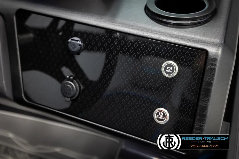 Slide: The Image of Control panel of 2026 Bennington 22 MSBSE boat with horn and power buttons. - 37