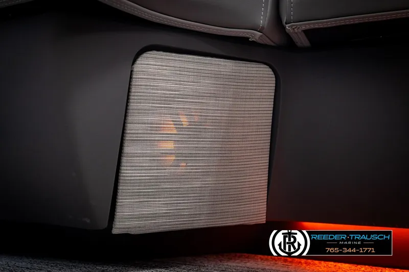 Slide: The Image of Illuminated speaker detail on 2026 Bennington 22 MSBSE boat interior. - 44
