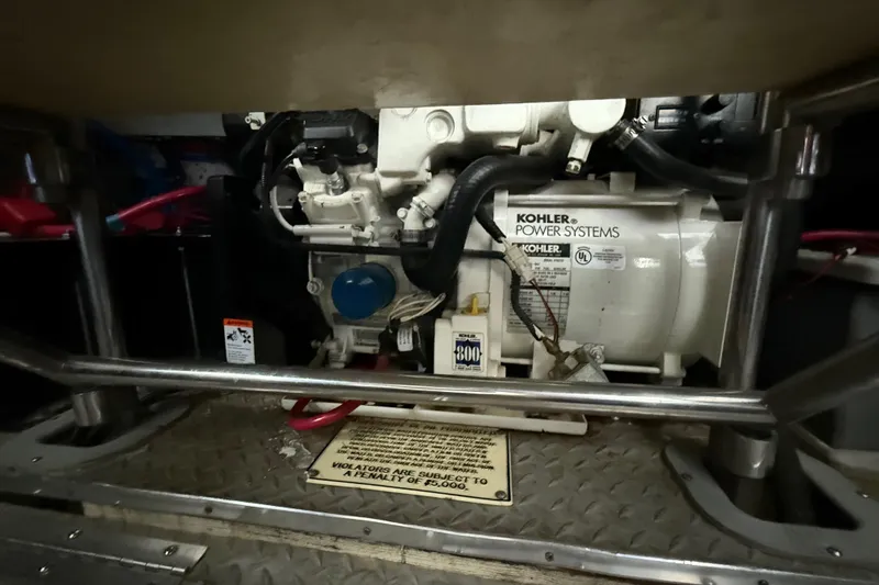 Slide: The Image of Engine room of 2004 Formula 400 Super Sport with Kohler power system. - 27